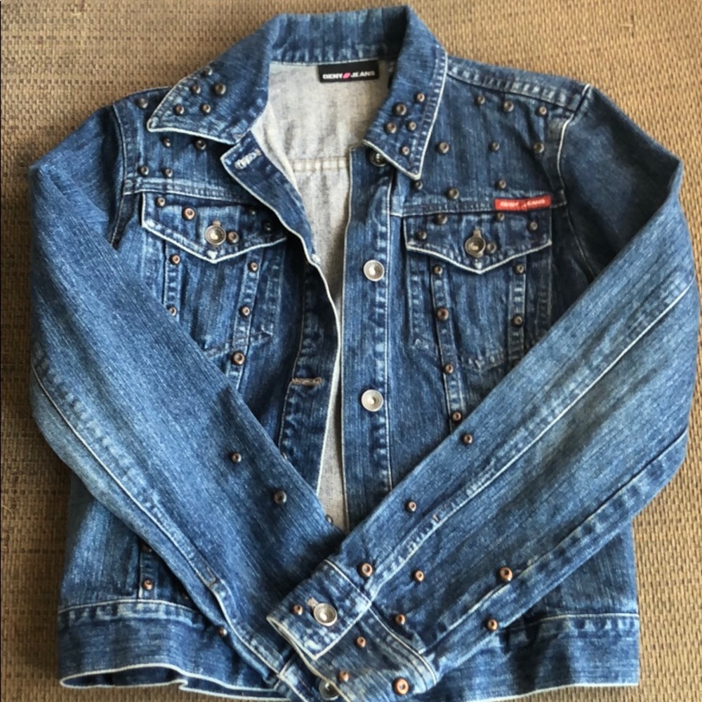 DKNY Studded Denim Jacket